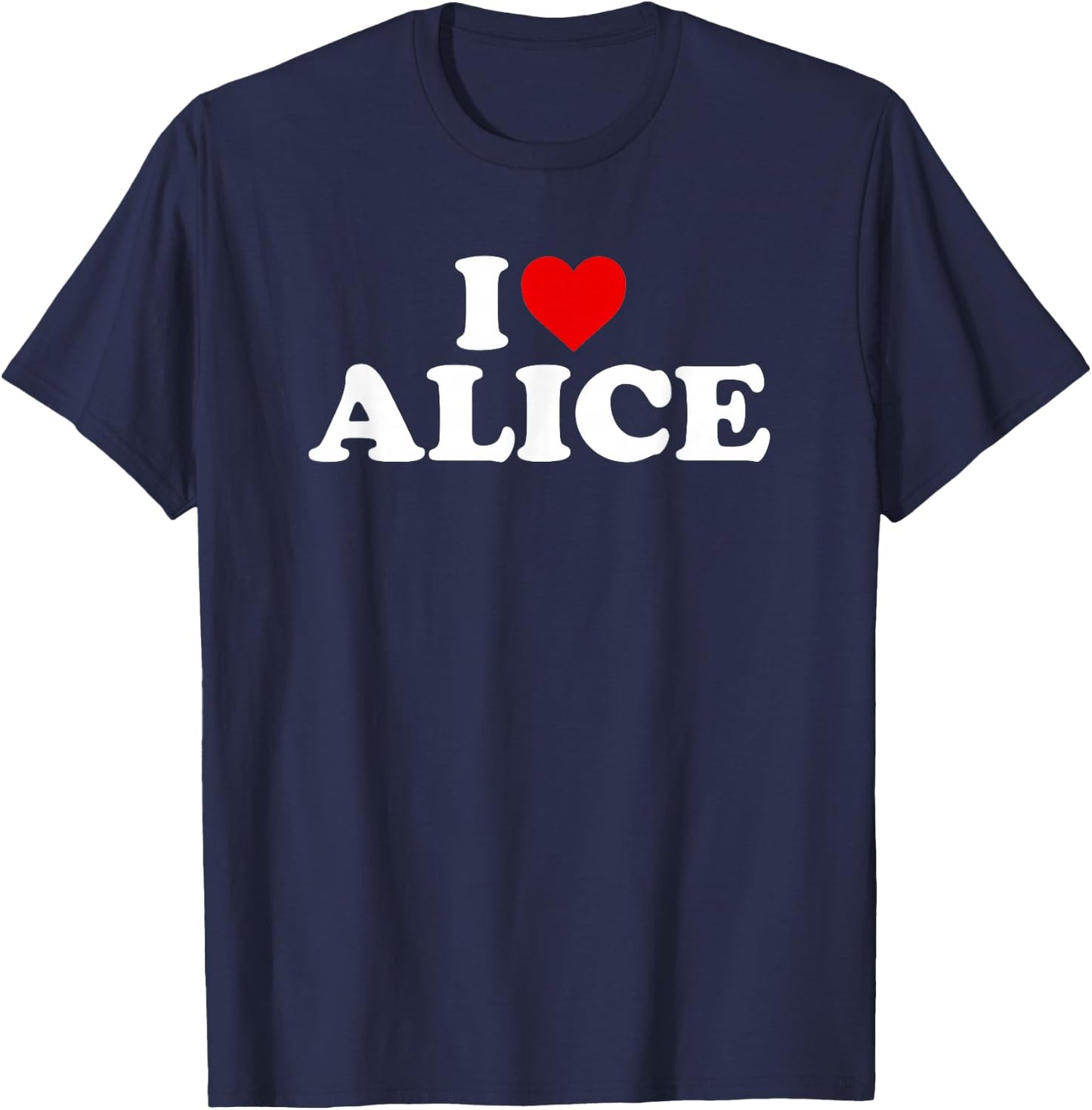 I Love Alice - Heart T-Shirt - T-Shirt | Navy