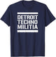 Detroit Techno Militia: Classic Size Logo T-Shirt - T-Shirt | Navy