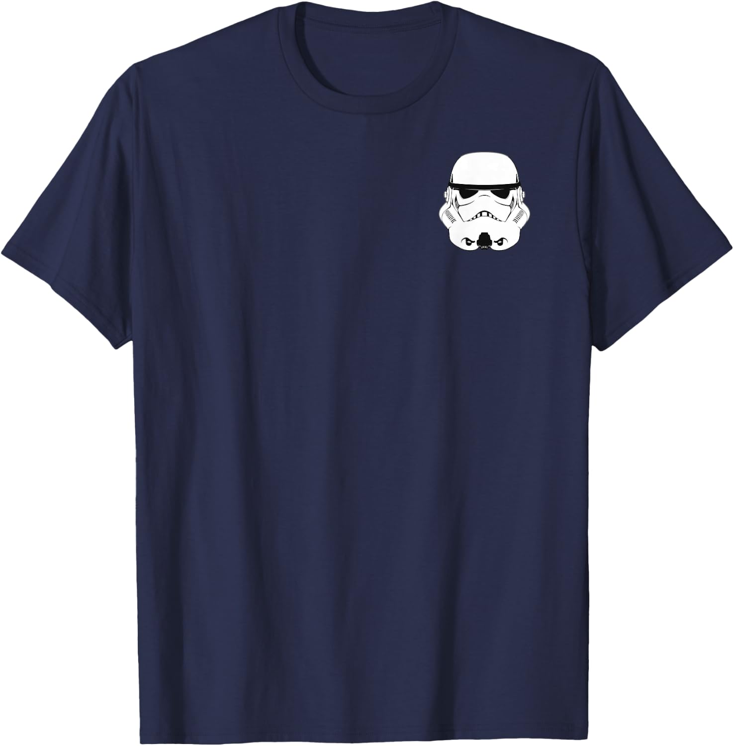 Star Wars Storm Trooper Helmet Left Chest Graphic T-Shirt - T-Shirt | Navy