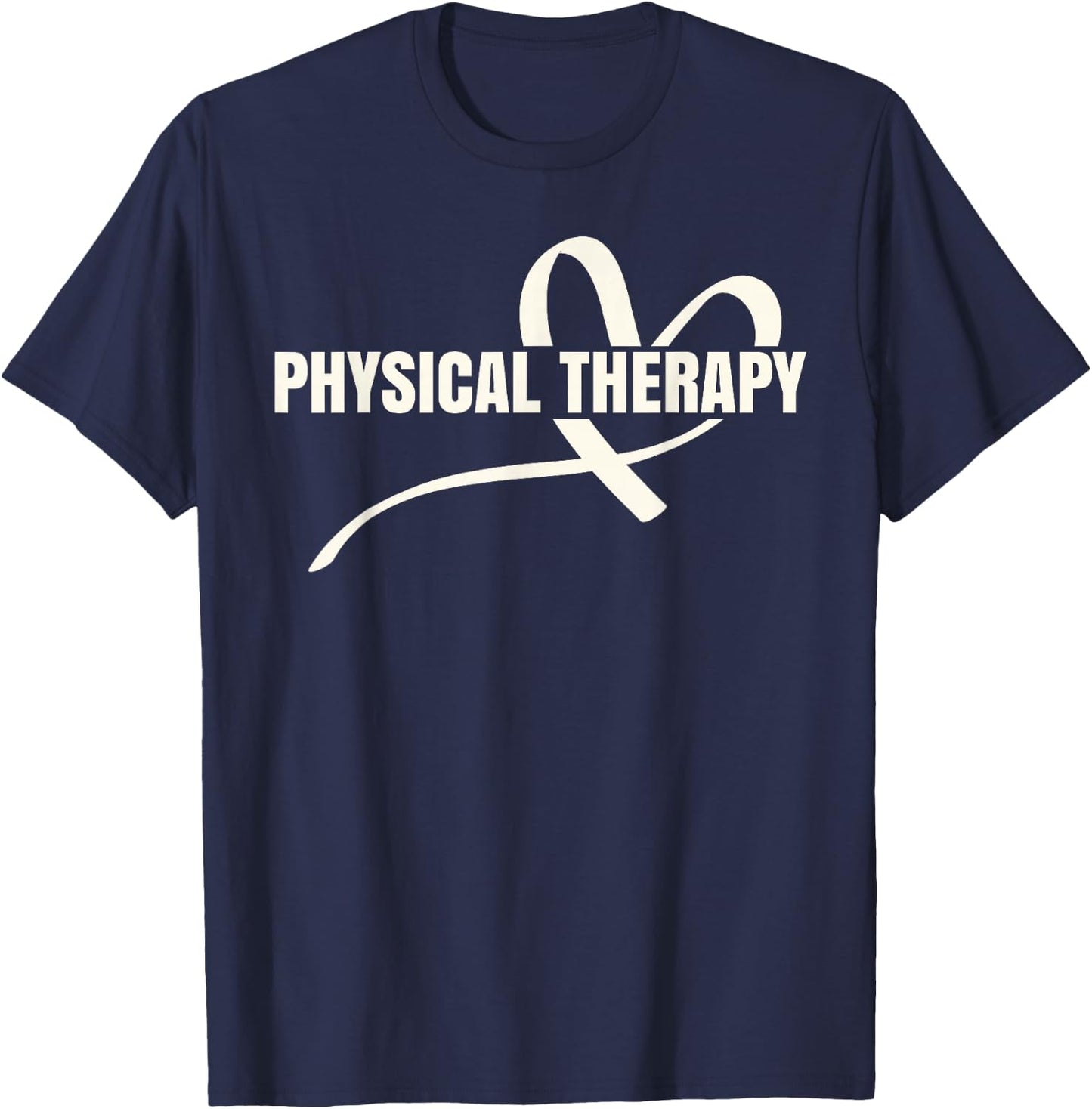 PTA Physiotherapy PT Therapist Love Physical Therapy T-Shirt - T-Shirt | Navy