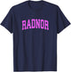 Radnor Pennsylvania PA Vintage Athletic Sports Pink Design T-Shirt - T-Shirt | Navy