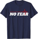 CZTee No Fear Motivation , Men, Adults, , Short Sleeve, Black, Small T-Shirt - T-Shirt | Navy