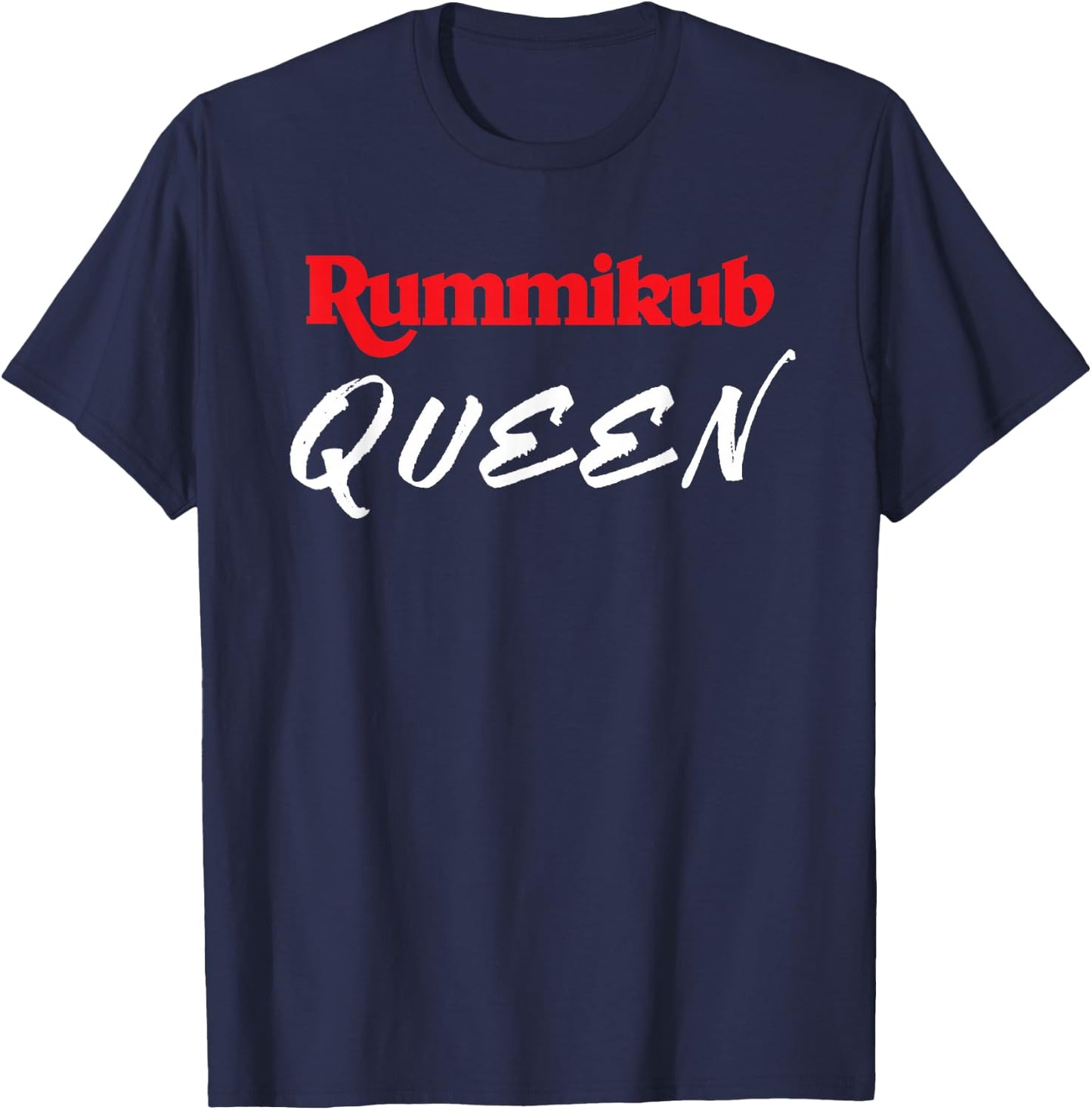 Rummikub Queen Player Fan T-Shirt - T-Shirt | Navy