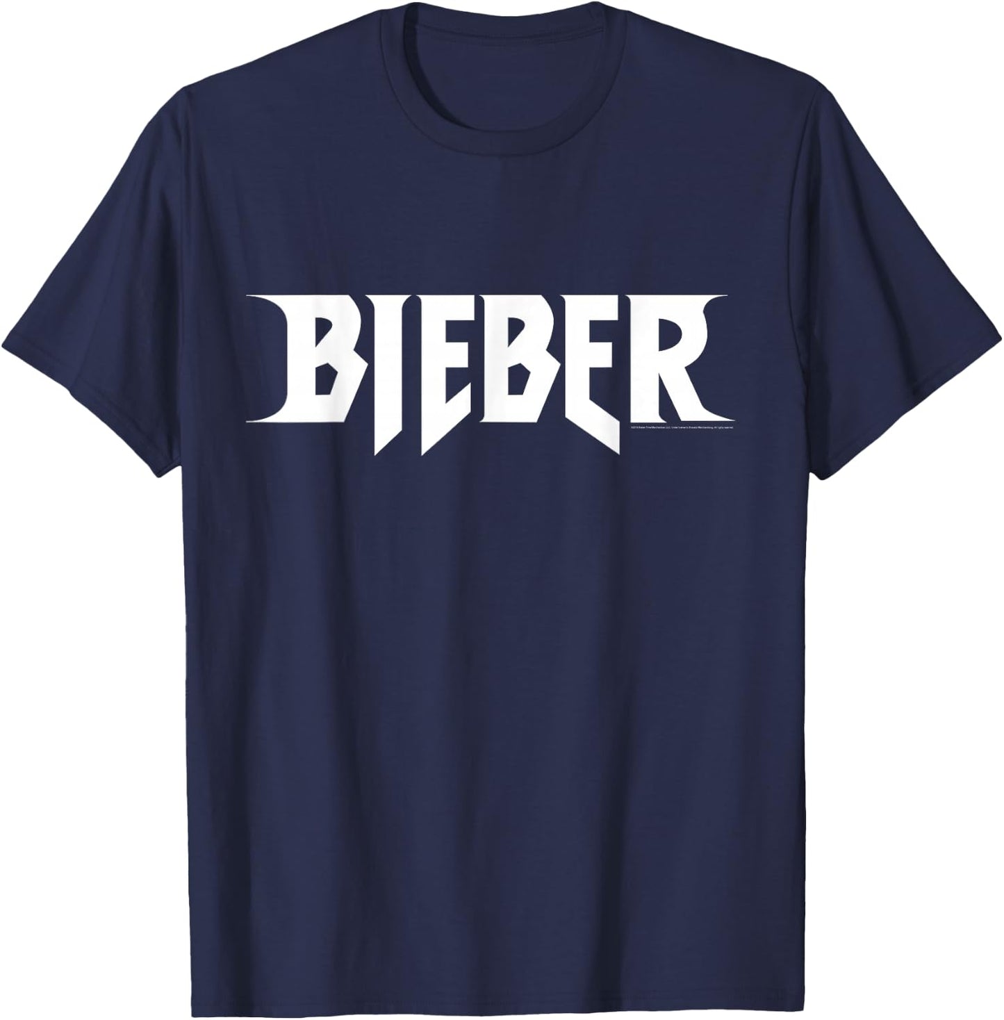 Justin Bieber Official Logo T-Shirt - T-Shirt | Navy