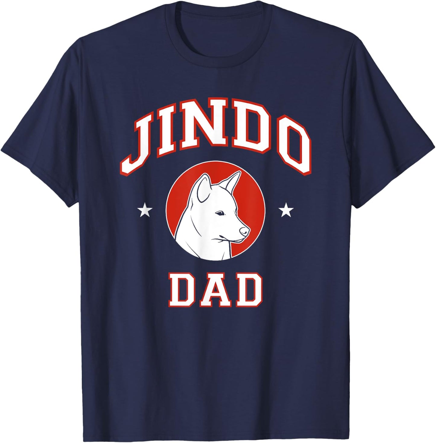 Jindo Dad Dog Father T-Shirt - T-Shirt | Navy