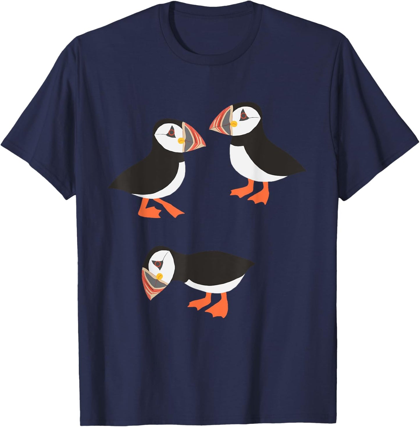 Funny Birds Puffin T-Shirt - T-Shirt | Navy