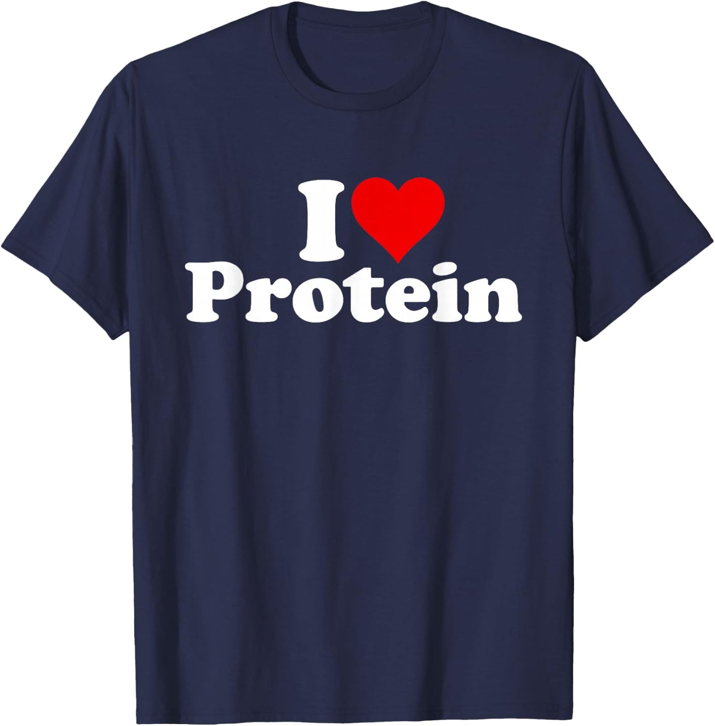 I Heart Love Protein T-Shirt - T-Shirt | Navy