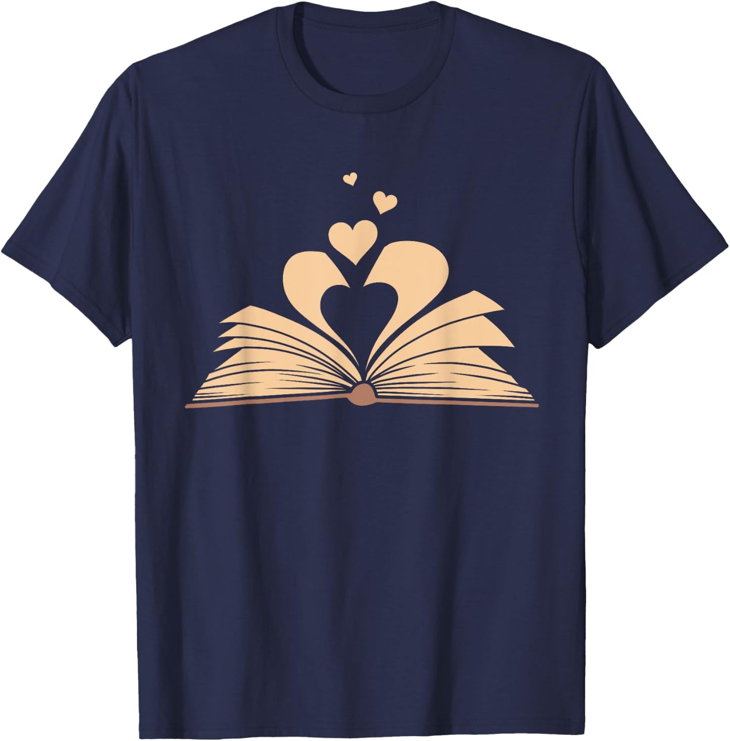 Funny Book Lover Design Men Women Kids Bookworm Librarian T-Shirt - T-Shirt | Navy