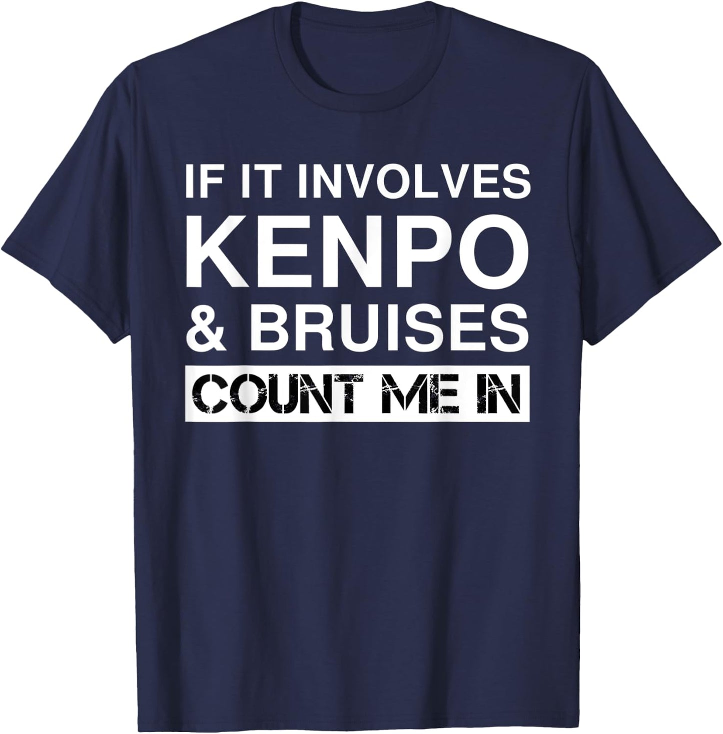 Funny Japanese American Kenpo Fighter Fighting Martial Arts T-Shirt - T-Shirt | Navy