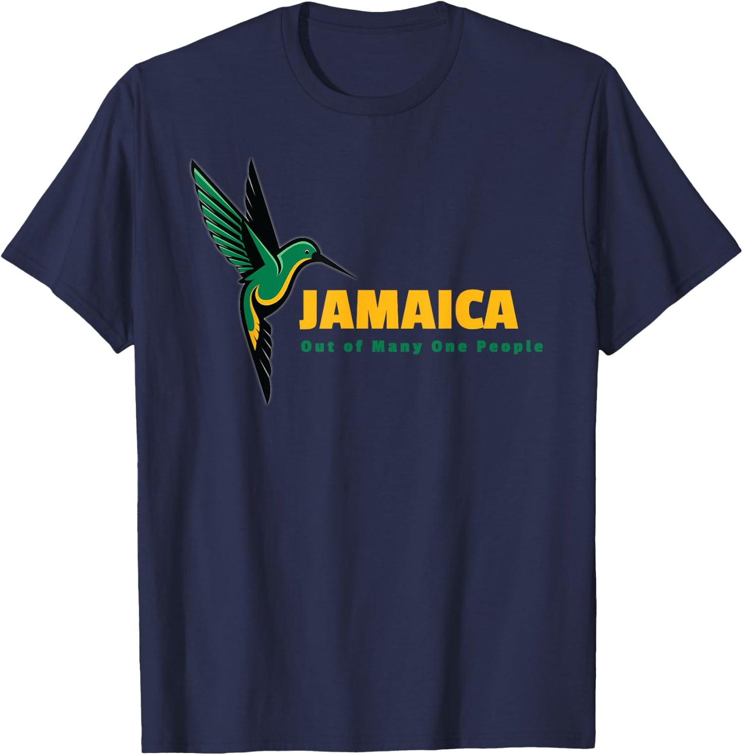 Jamaica national bird and slogan T-Shirt - T-Shirt | Navy