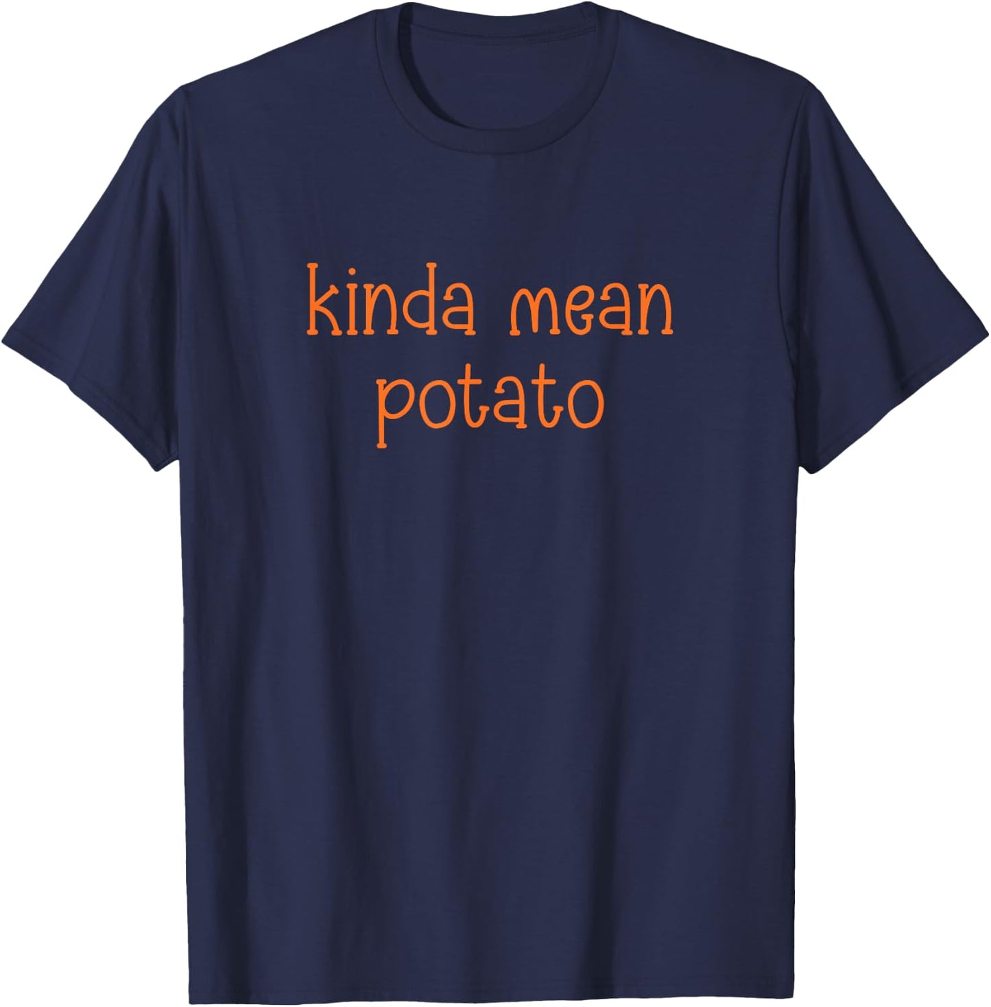 Kinda Mean Potato Matching Couples Funny Thanksgiving T-Shirt - T-Shirt | Navy