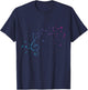 Musican Lover musical notes Just Music clef T-Shirt - T-Shirt | Navy