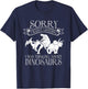 I Was Thinking About Dinosaurs - Reptile Adult Dinosaur T-Shirt - T-Shirt | Navy