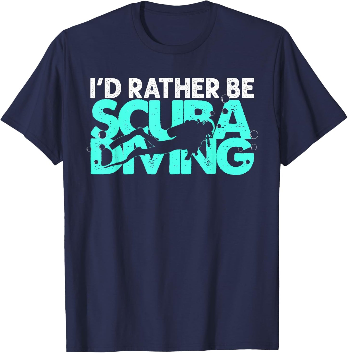Cool Scuba Diving Women Snorkeler Beach Scuba Diver T-Shirt - T-Shirt | Navy