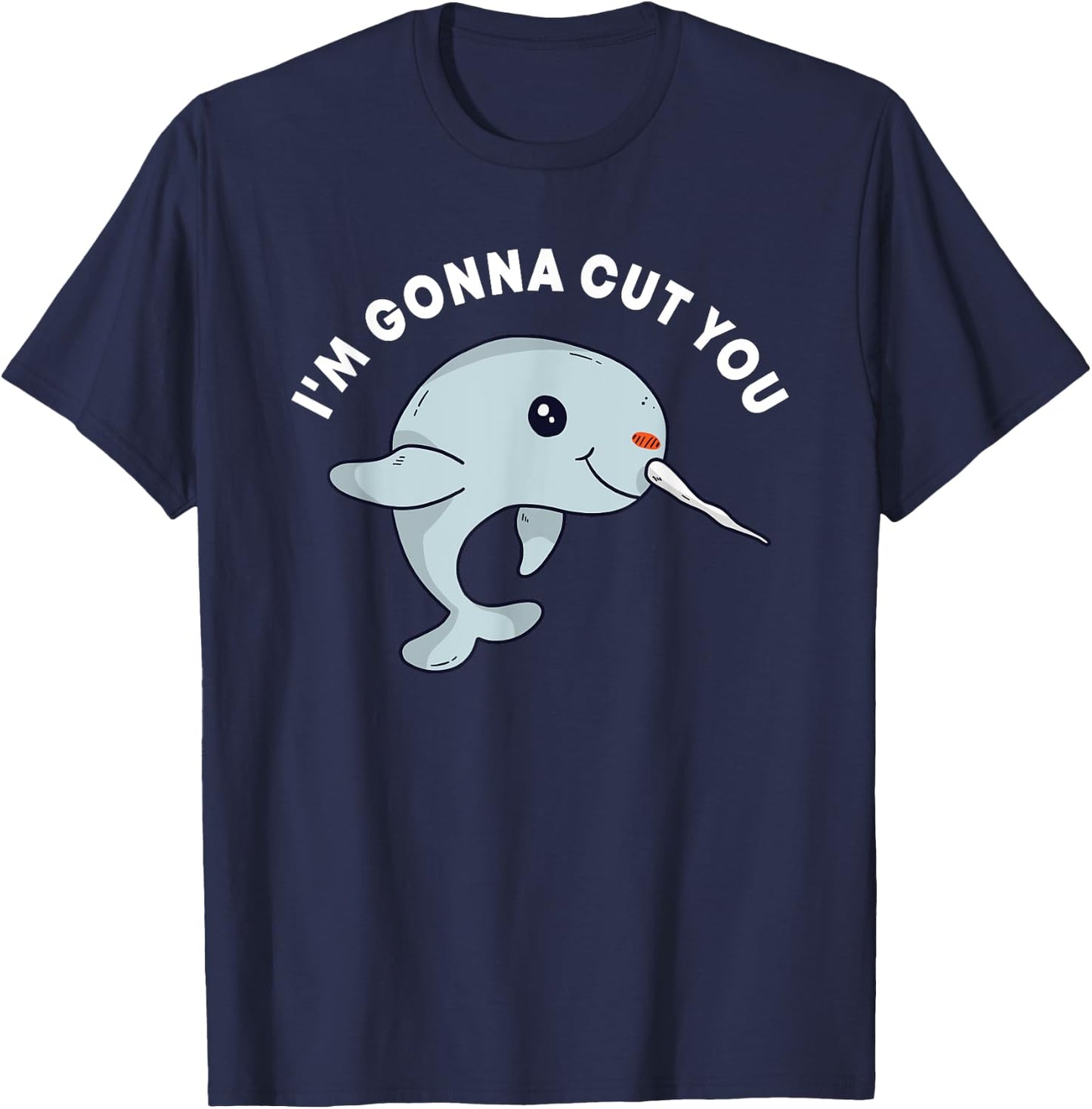 Narwhal Tusk Narwhale Unicorn Of The Sea Toothed Whale T-Shirt - T-Shirt | Navy