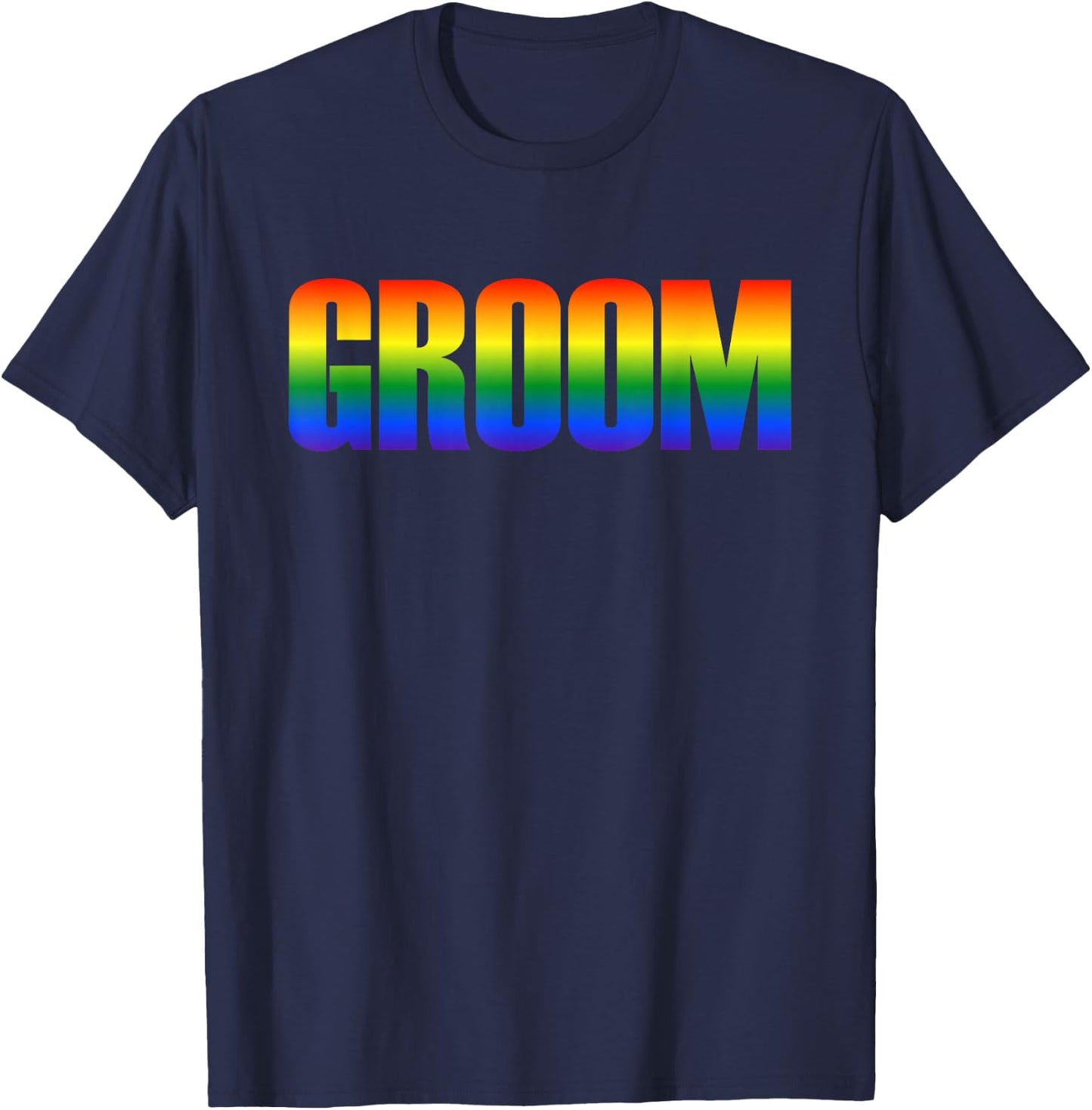 Groom Gay LGBT Same Sex Marriage Wedding Party T-Shirt - T-Shirt | Navy