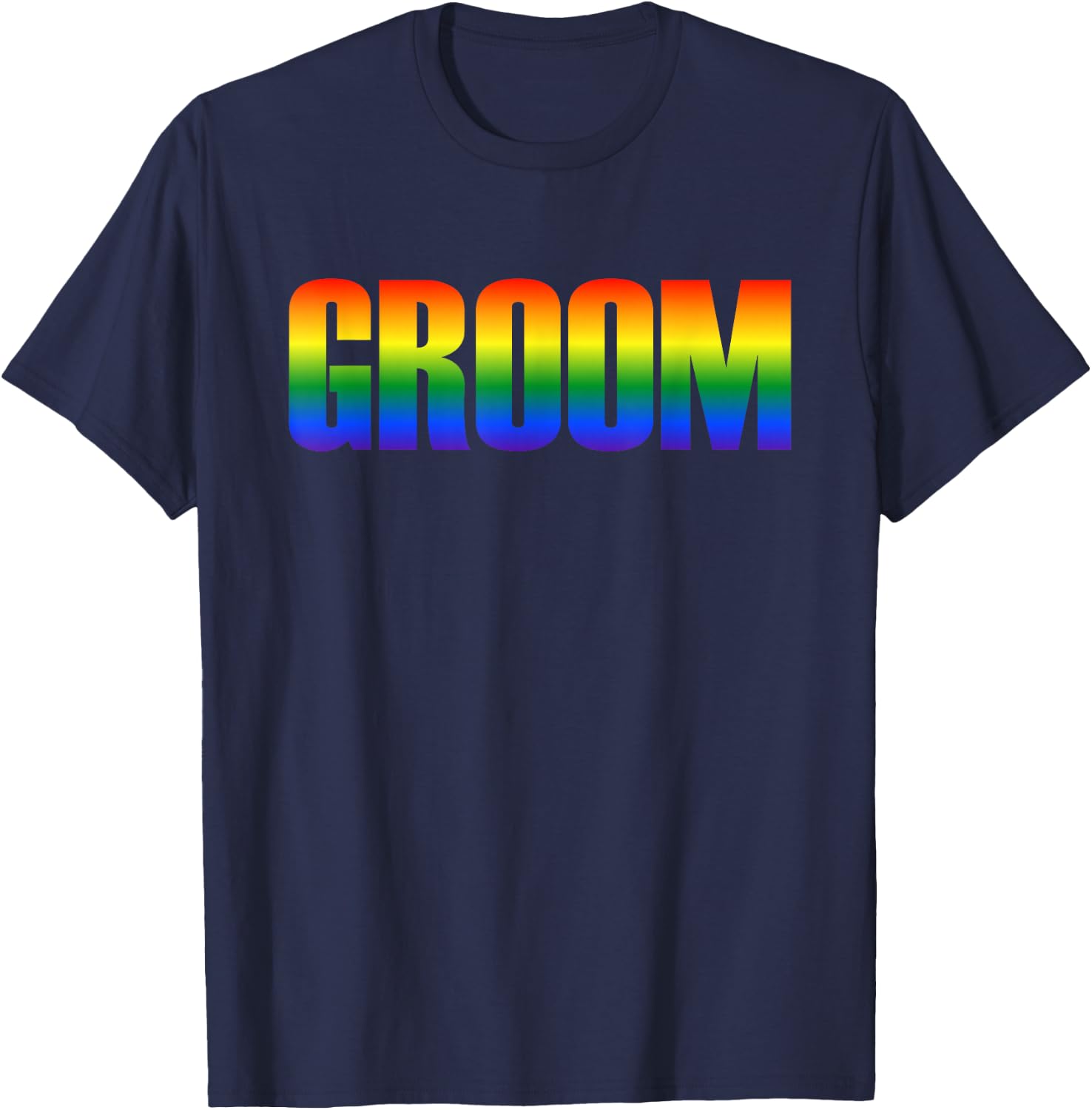 Groom Gay LGBT Same Sex Marriage Wedding Party T-Shirt - T-Shirt | Navy