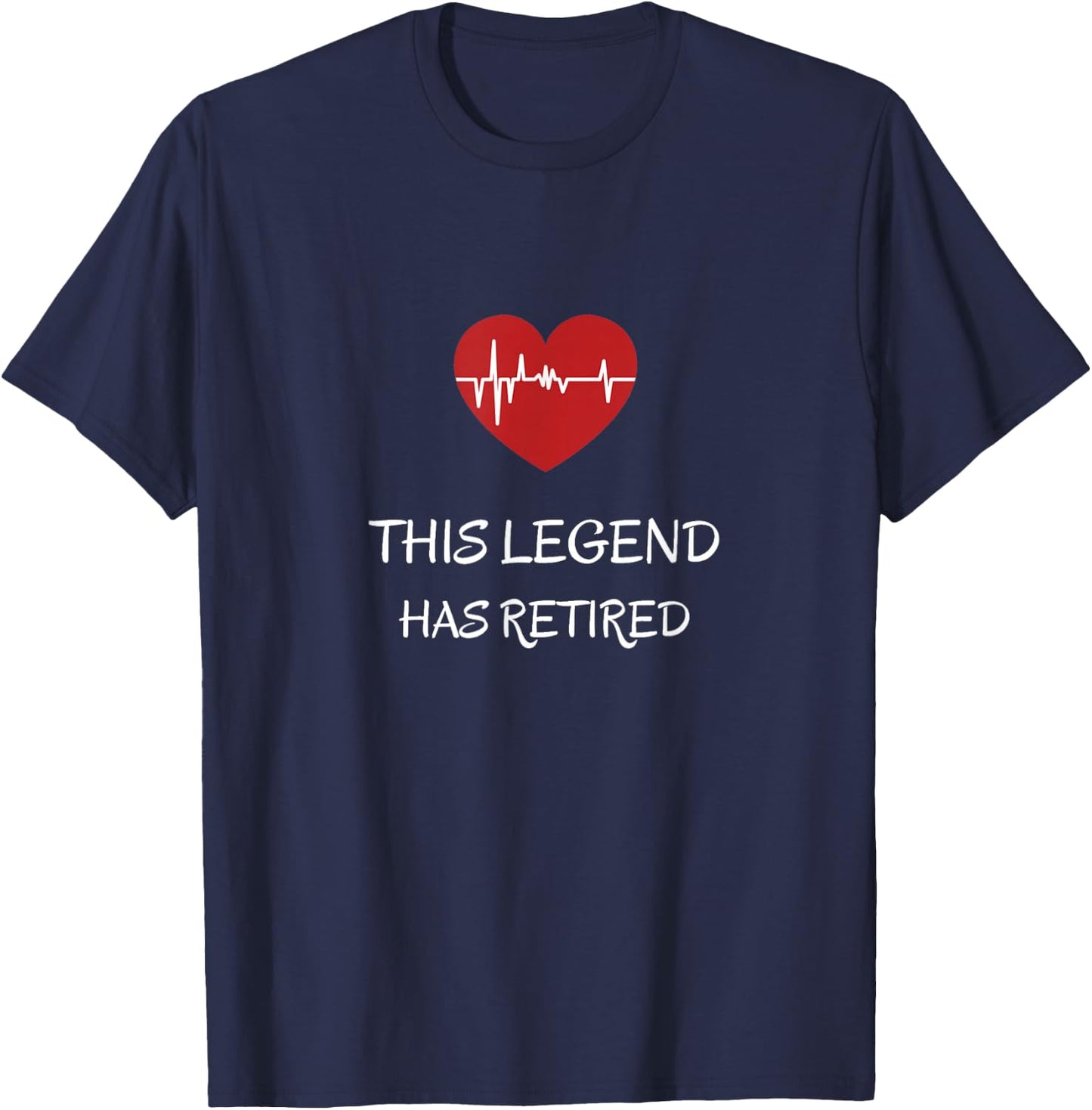 This Legend Has Cardiologists Retirement Cardiology T-Shirt - T-Shirt | Navy