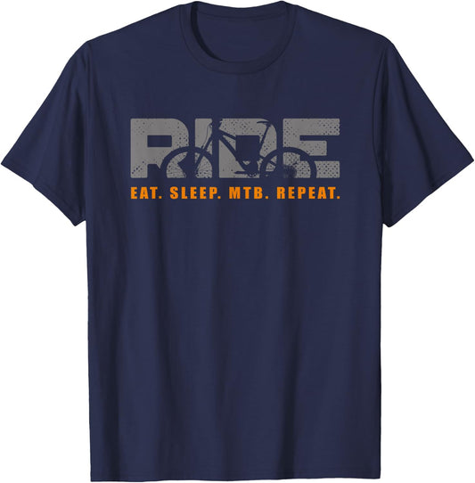 Mountain Bike - Vintage MTB T-Shirt - T-Shirt | Navy