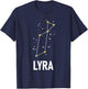 Lyra - Stars Constellation Stargazing Astrology Stargazer T-Shirt - T-Shirt | Navy