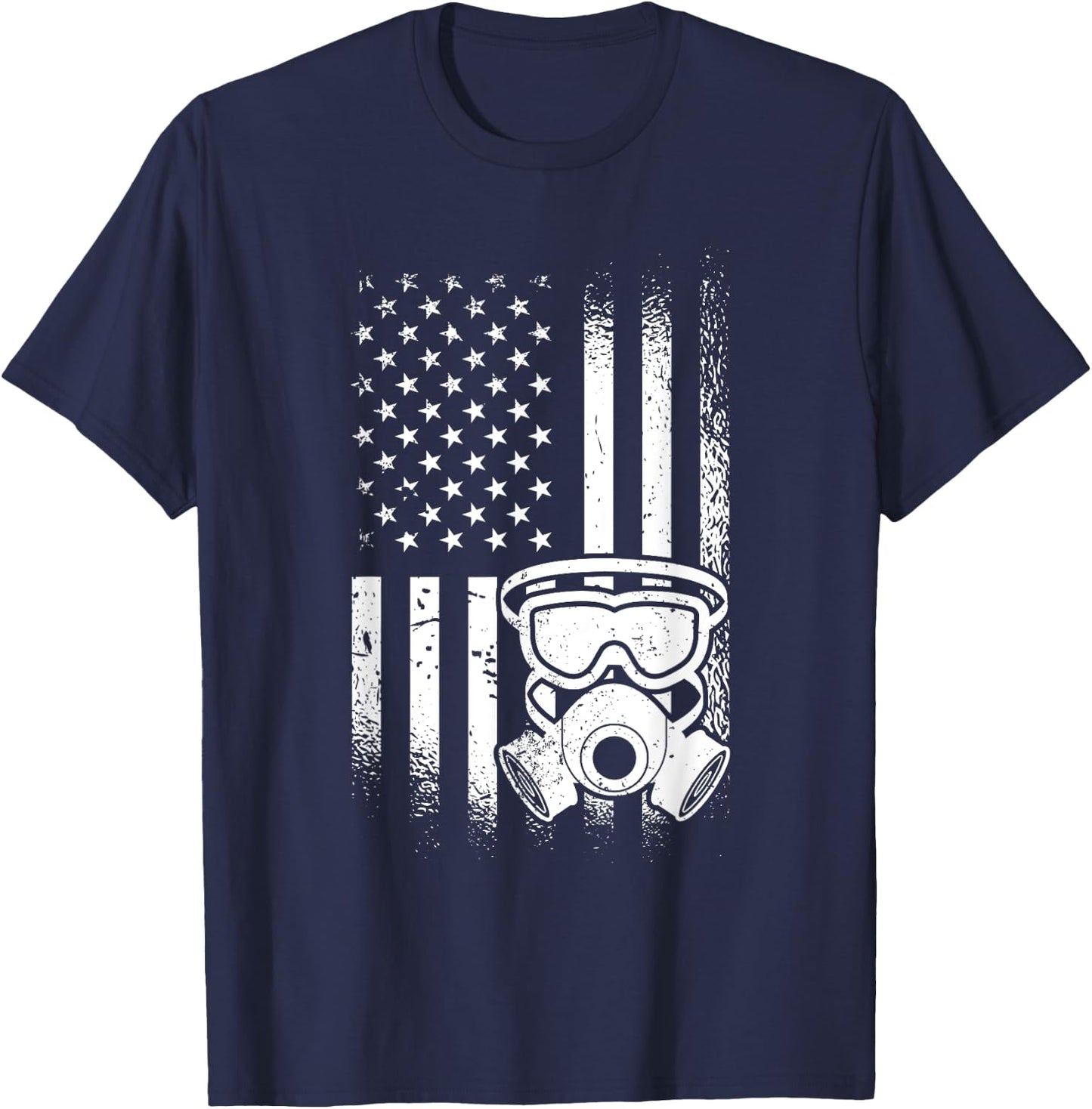 US Flag Exterminator Apparel American Exterminator Pest Control T-Shirt - T-Shirt | Navy