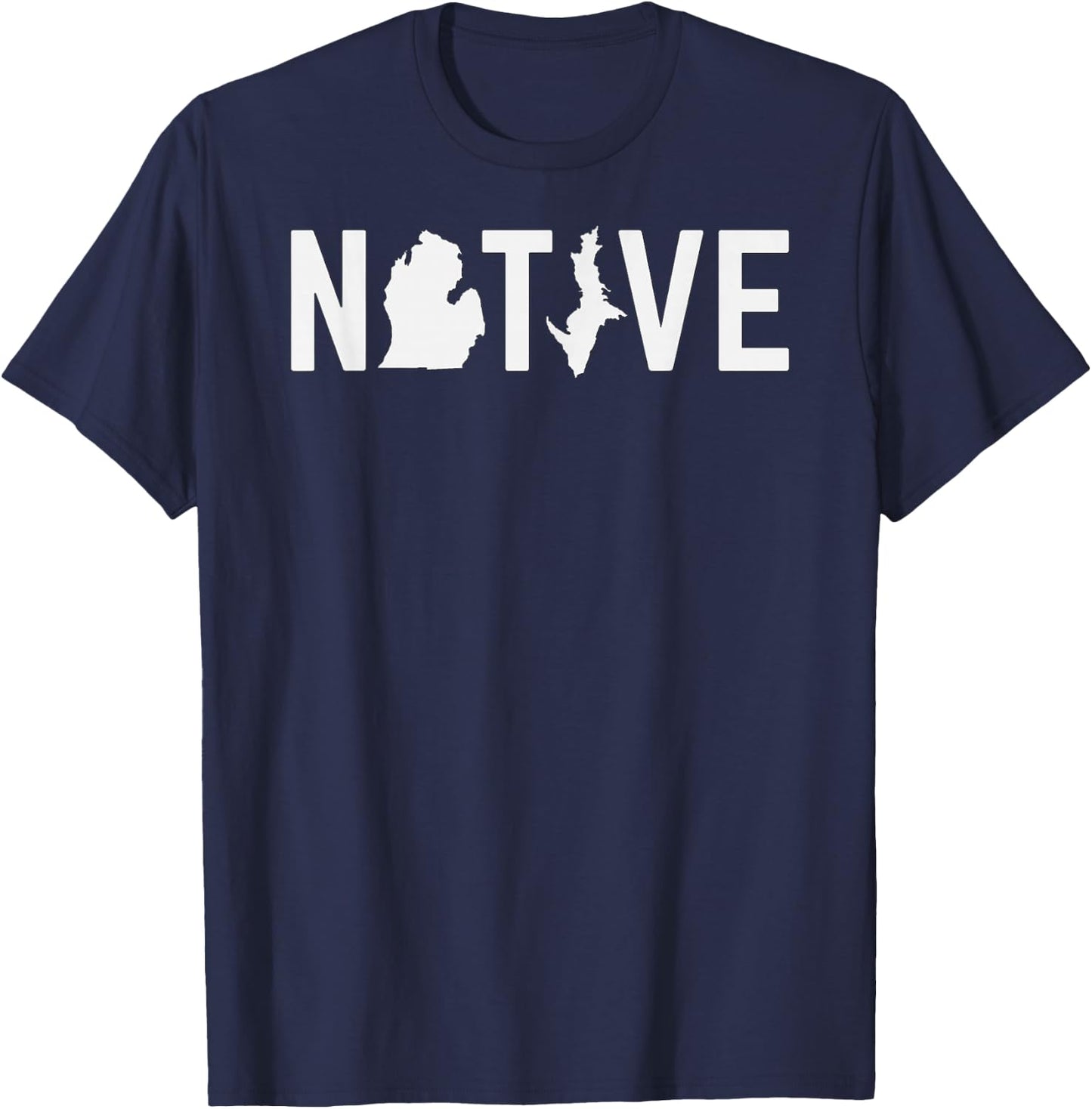 Native Michigan T-Shirt - T-Shirt | Navy