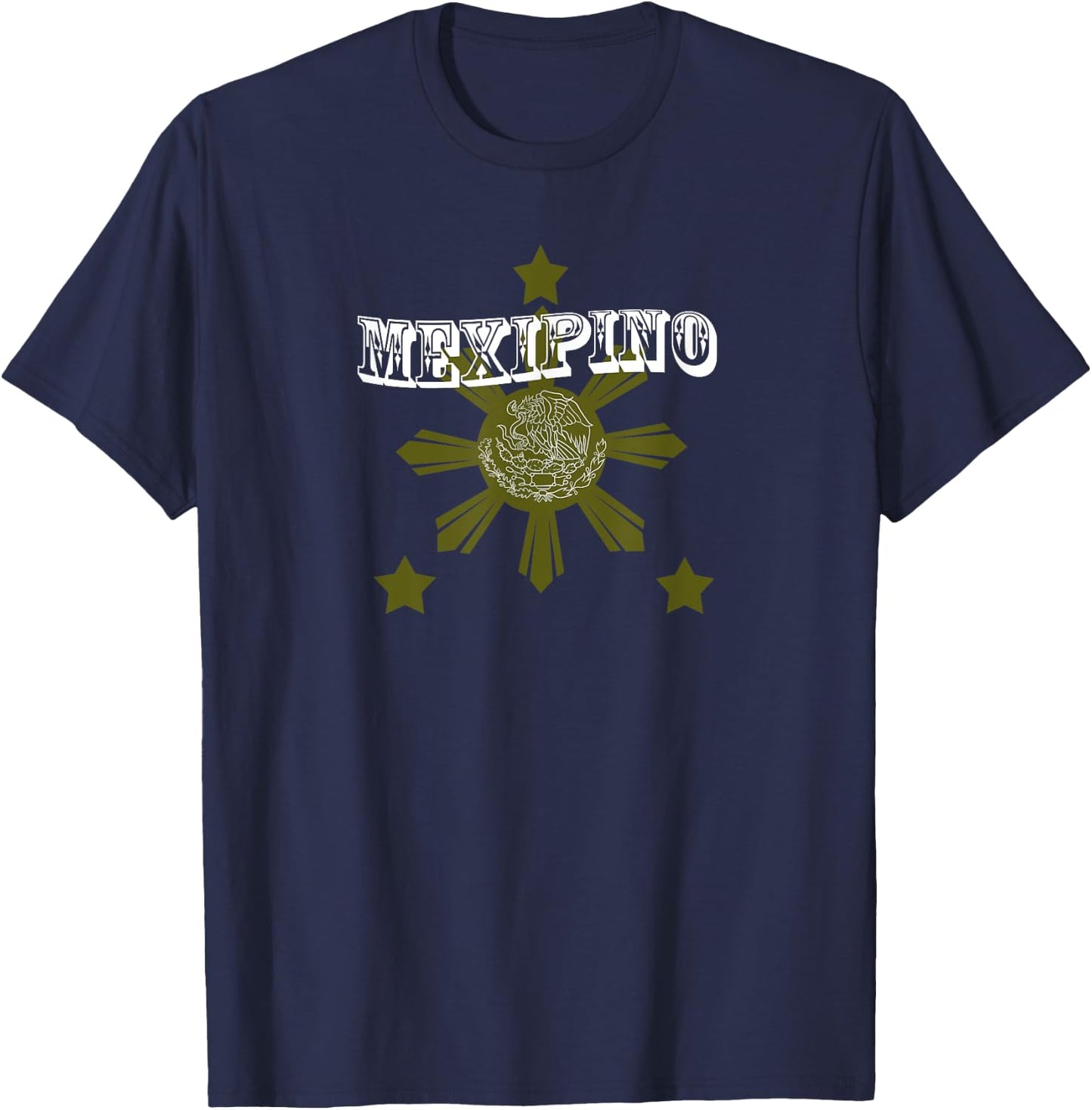 Philippines Mexico Filipino Proud Mexipino Mexican Hispanic T-Shirt - T-Shirt | Navy