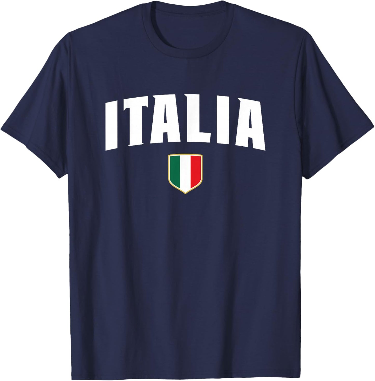Italian Flag Italy Shirt Vintage Italia Boys & Girls Blue T-Shirt - T-Shirt | Navy