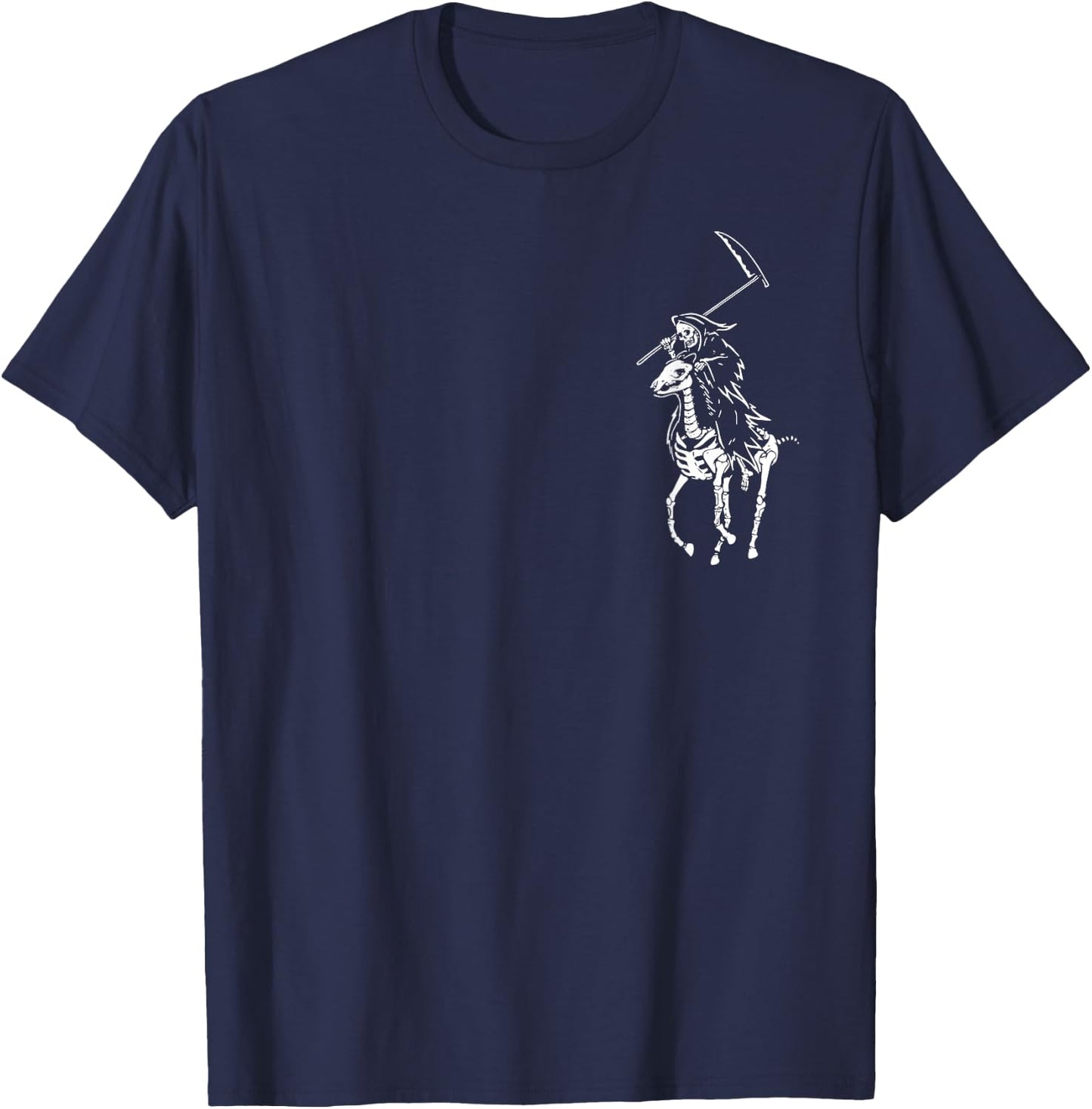 Polo Grim Reaper Vintage Death T-Shirt - T-Shirt | Navy