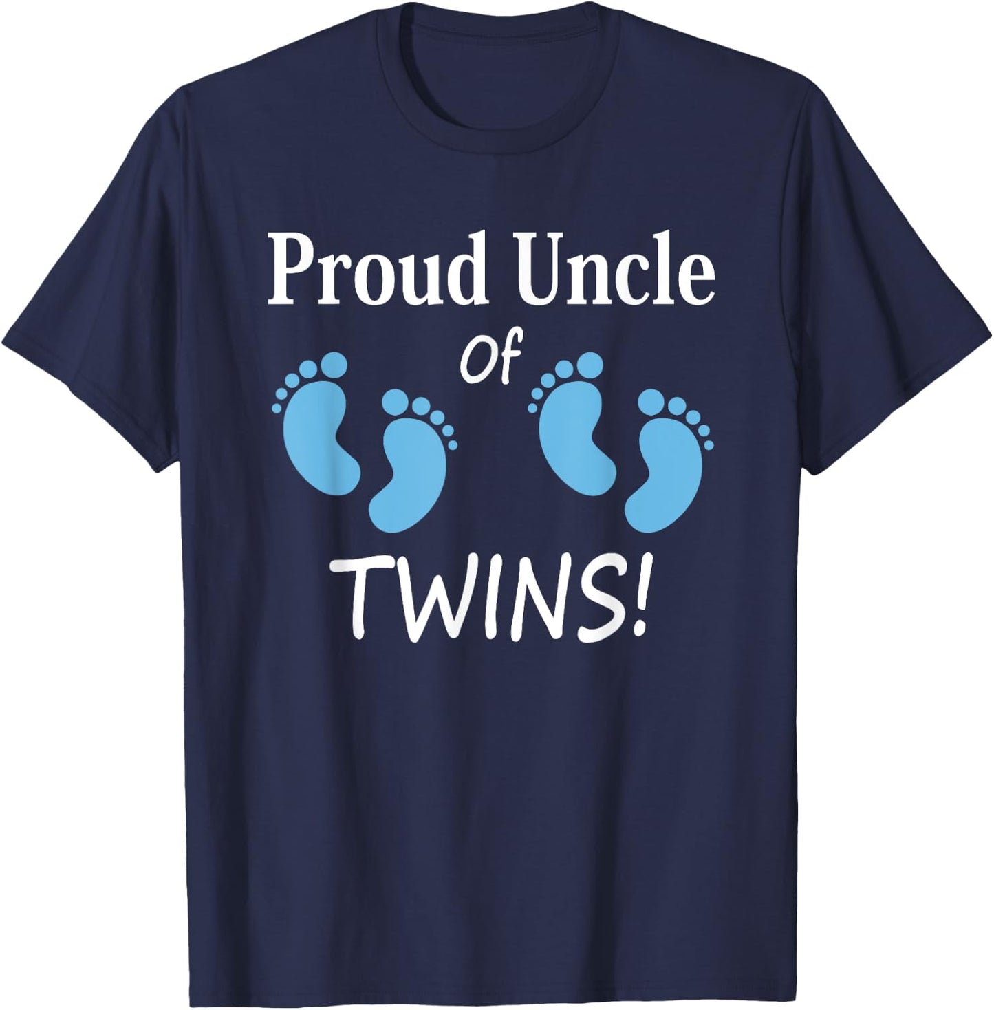 Proud Uncle of Twin Boys Special Unky T-Shirt - T-Shirt | Navy