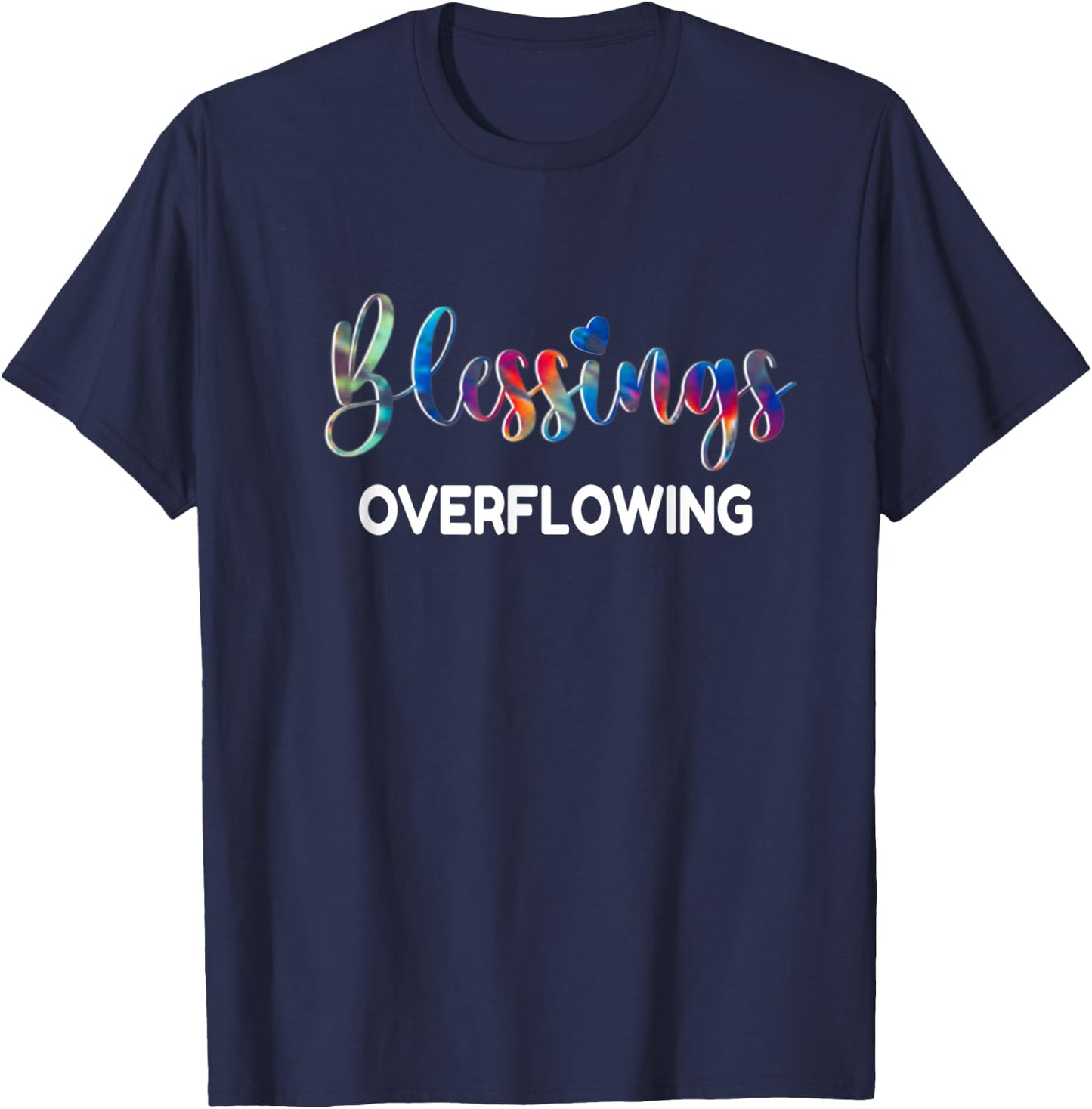 Blessed Beyond Measure Vintage Retro Christian Funny T-Shirt - T-Shirt | Navy