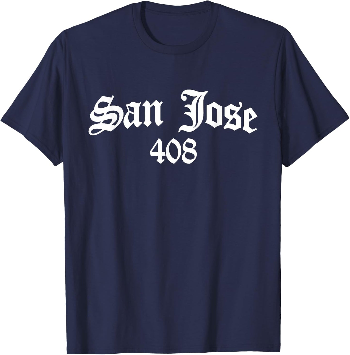 San Jose California 408 Souvenir T-Shirt - T-Shirt | Navy