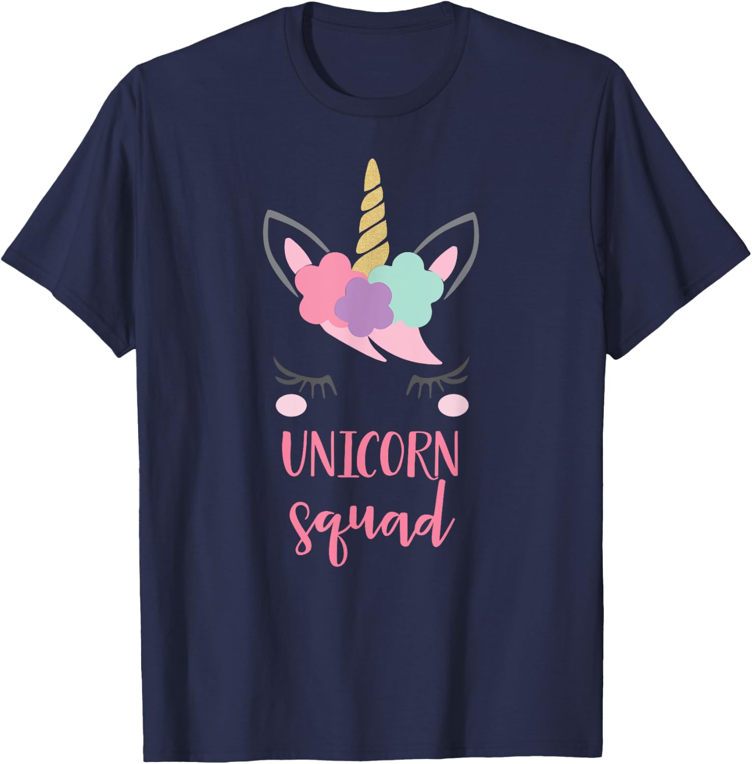 Unicorn Squad Shirt, Unicorn Gift T-Shirt - T-Shirt | Navy