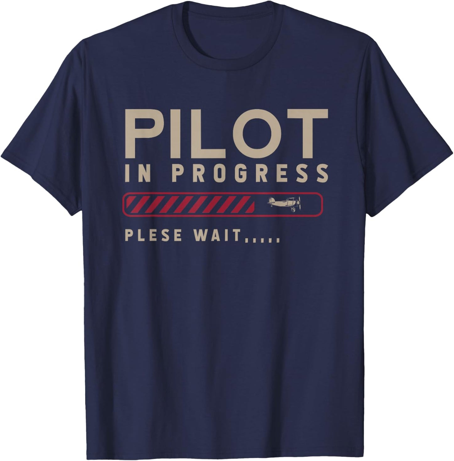 Aeroplane Aviator Co Pilot Gift Future Pilot T-Shirt - T-Shirt | Navy