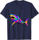 Pop Art Shark Shirt Marine Biology Sea Animal Shark Lover T-Shirt - T-Shirt | Navy