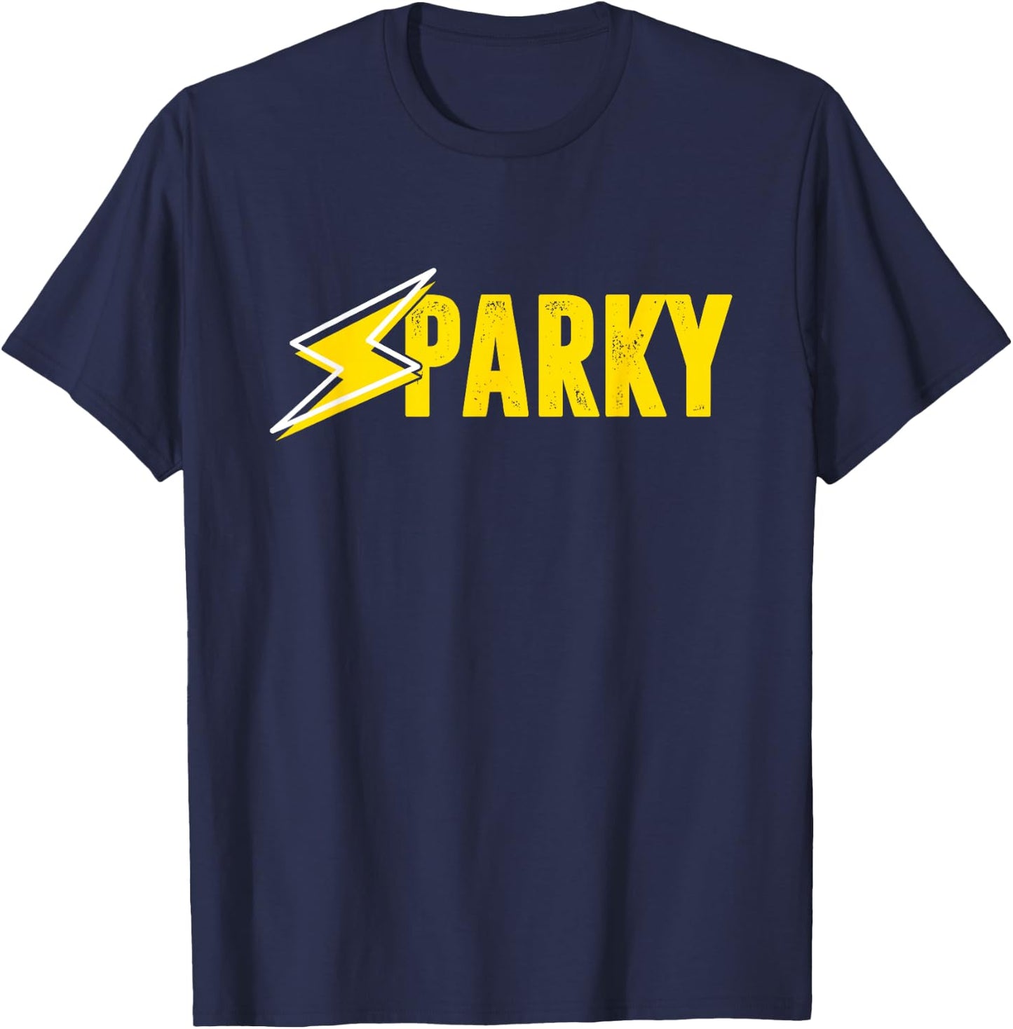 Sparky | Electricity Lineworker | Electrician T-Shirt - T-Shirt | Navy