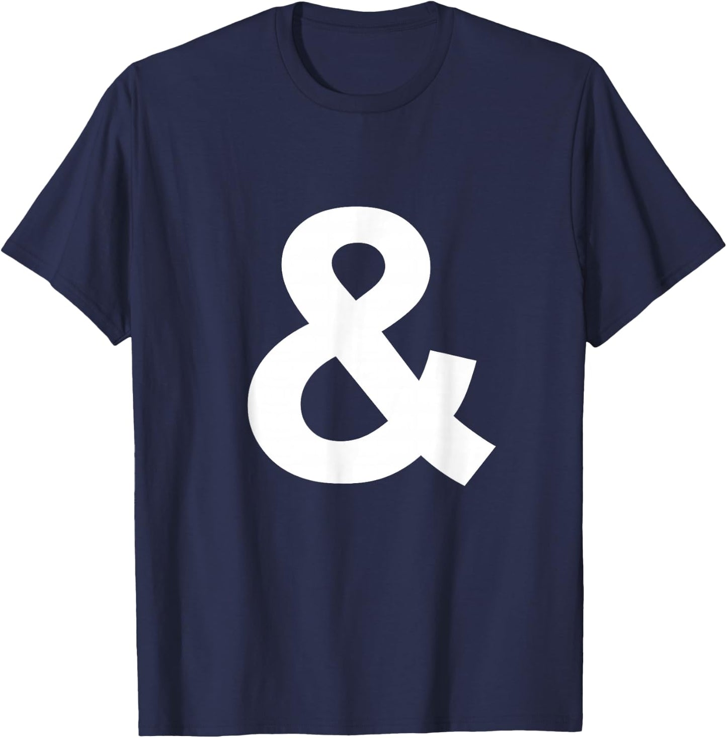 Ampersand Sign Shirt Initial Monogram T-Shirt - T-Shirt | Navy