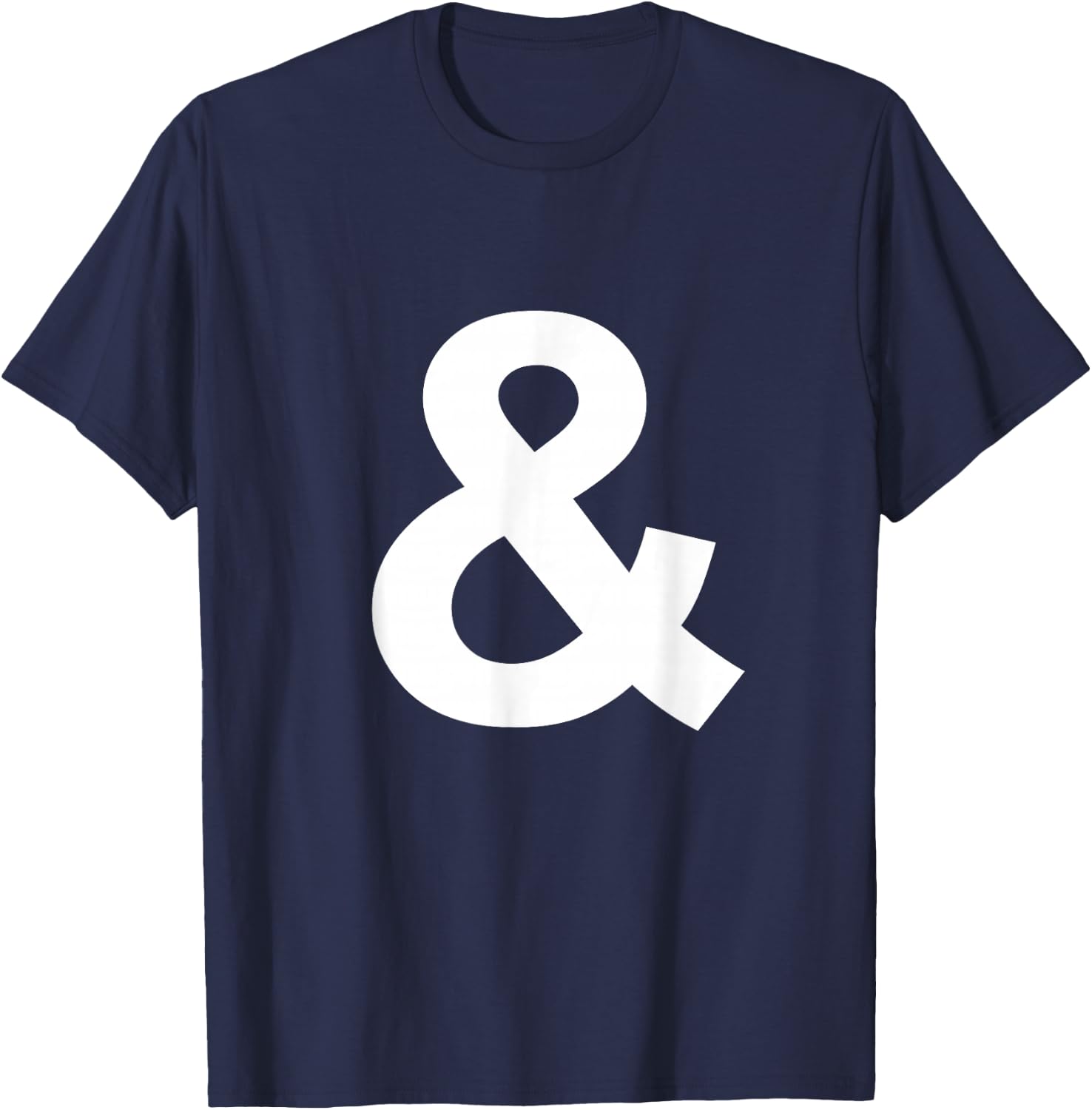Ampersand Sign Shirt Initial Monogram T-Shirt - T-Shirt | Navy