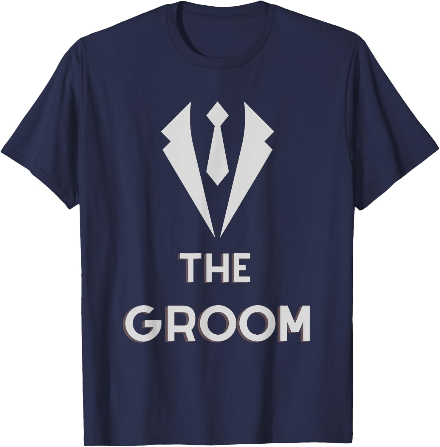 The Groom Squat Bachelor Supplies Party Wedding T-Shirt - T-Shirt | Navy