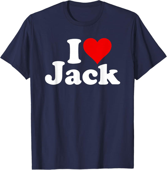 I Love Heart Jack T-Shirt - T-Shirt | Navy