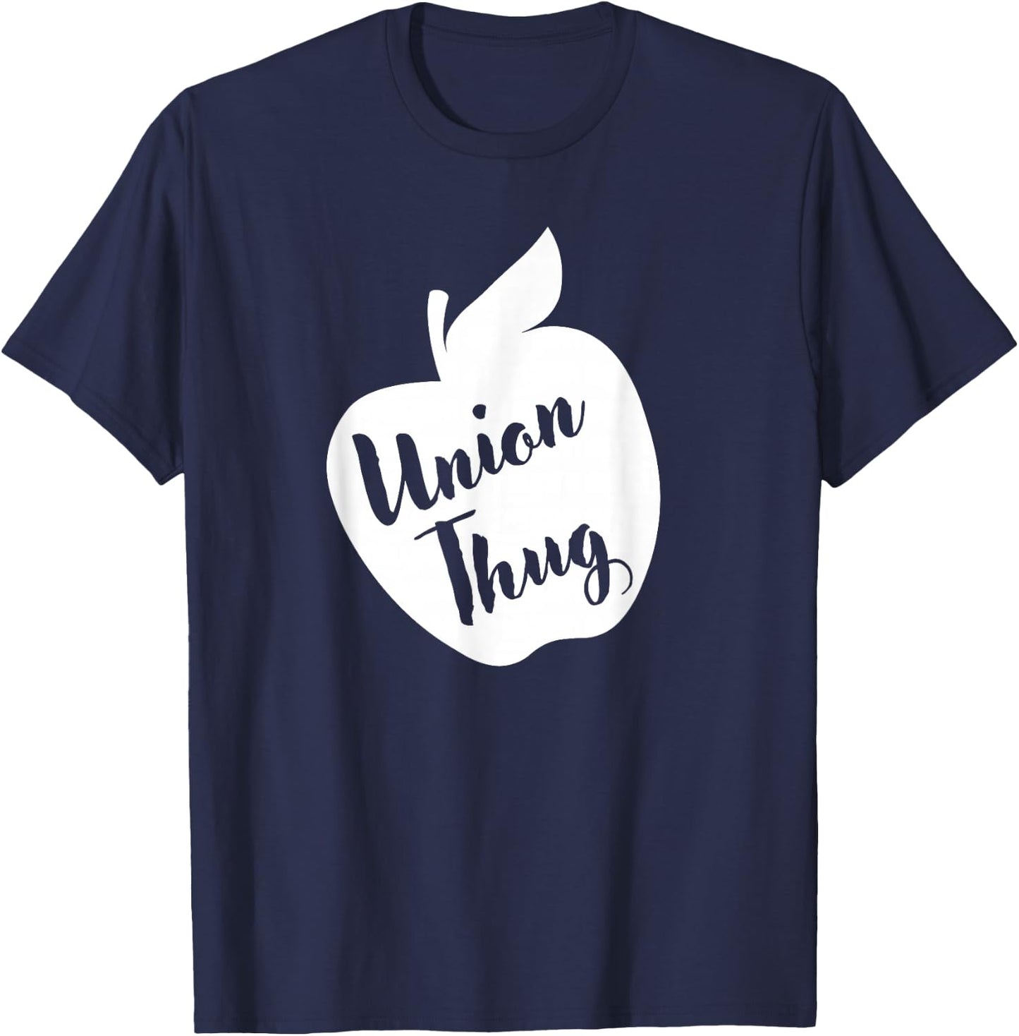 Funny Red For Ed Union Thug Retro SpEd Teacher Appreciation T-Shirt - T-Shirt | Navy