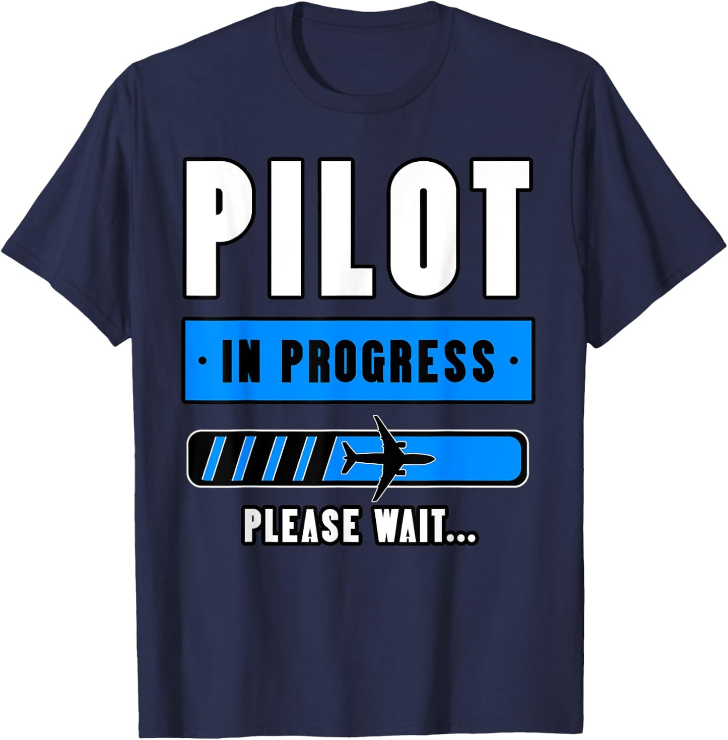 Pilot Airplane Aviation Aircraft Students Aviator Aviatrices T-Shirt - T-Shirt | Navy