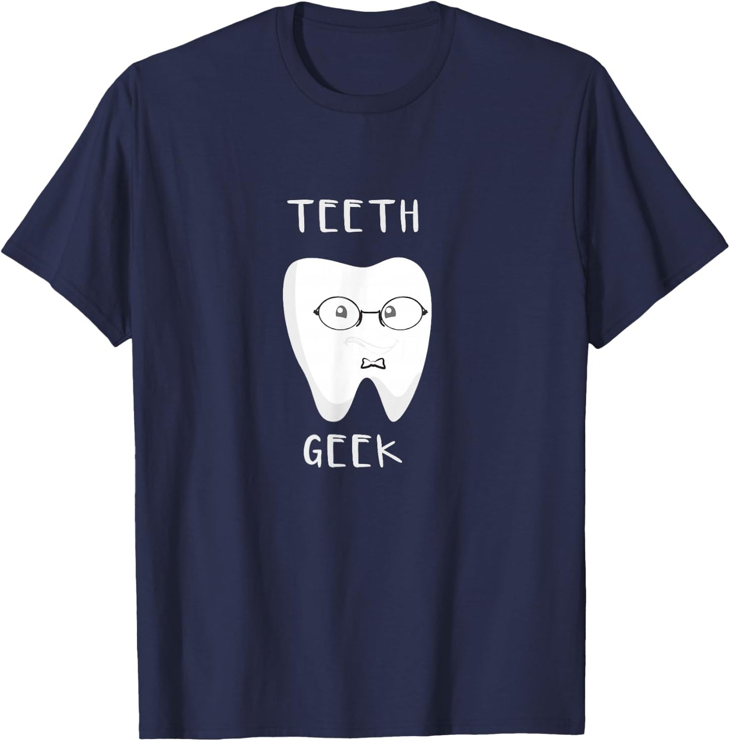 Teeth Geek Dental Themed T-Shirt - T-Shirt | Navy