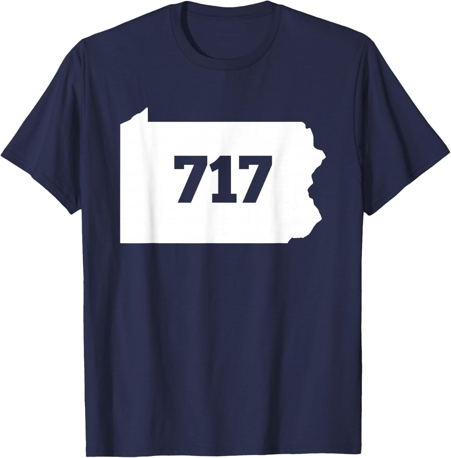 Pennsylvania 717 Area Code T-Shirt - T-Shirt | Navy