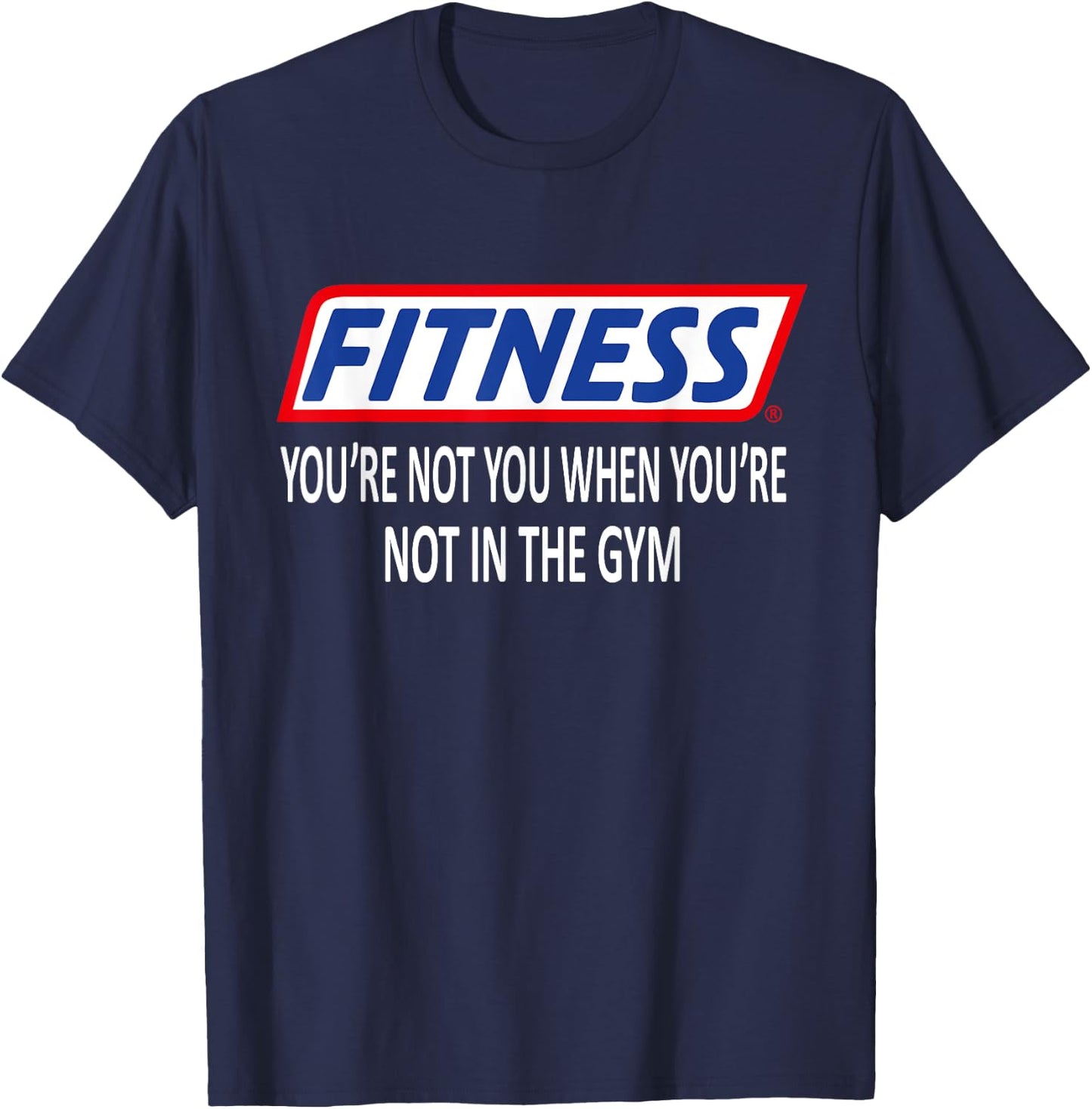 Fitness Gym workout Slogan T-Shirt - T-Shirt | Navy