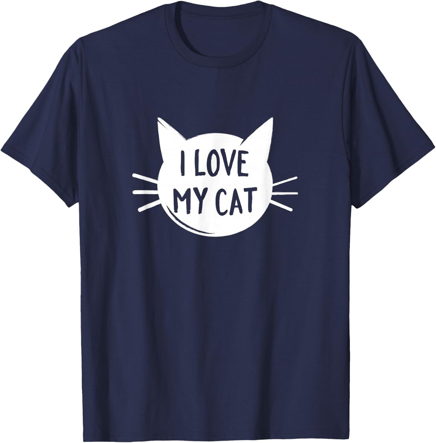 I Love my cat T-Shirt - T-Shirt | Navy
