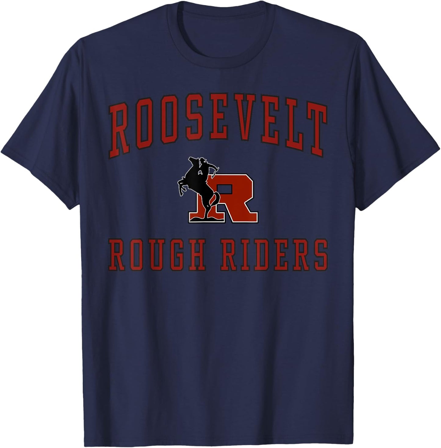 Roosevelt High School Rough Riders C1 T-Shirt - T-Shirt | Navy