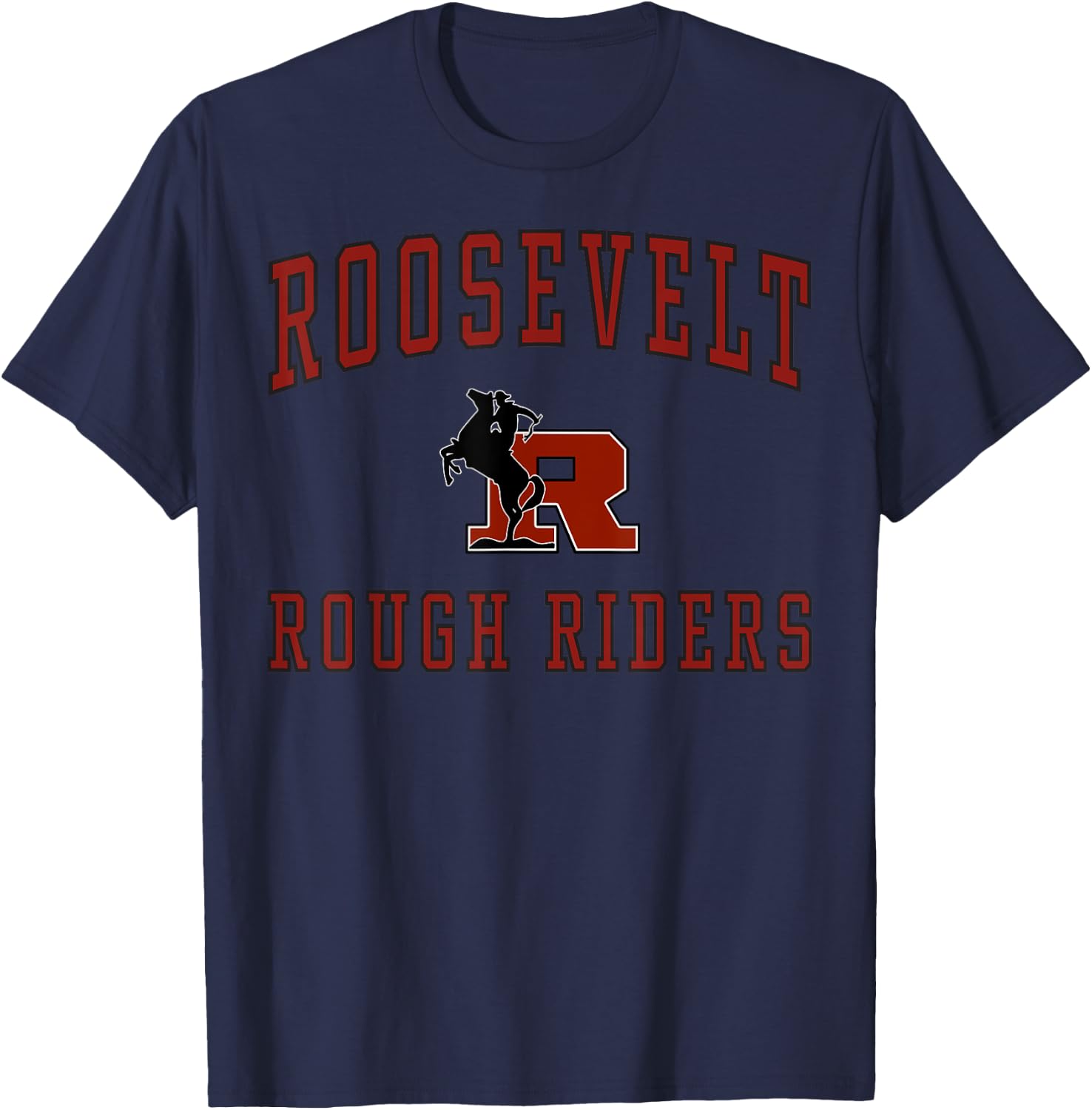 Roosevelt High School Rough Riders C1 T-Shirt - T-Shirt | Navy