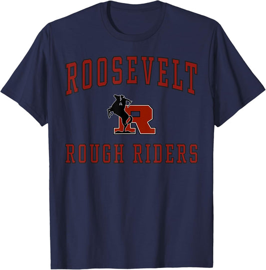 Roosevelt High School Rough Riders C1 T-Shirt - T-Shirt | Navy