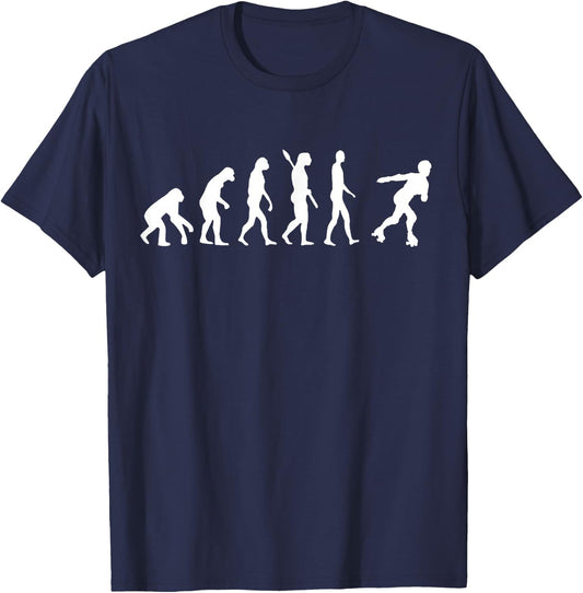 Roller Skates Rider Evolution Roller Skating Inline Skates T-Shirt - T-Shirt | Navy
